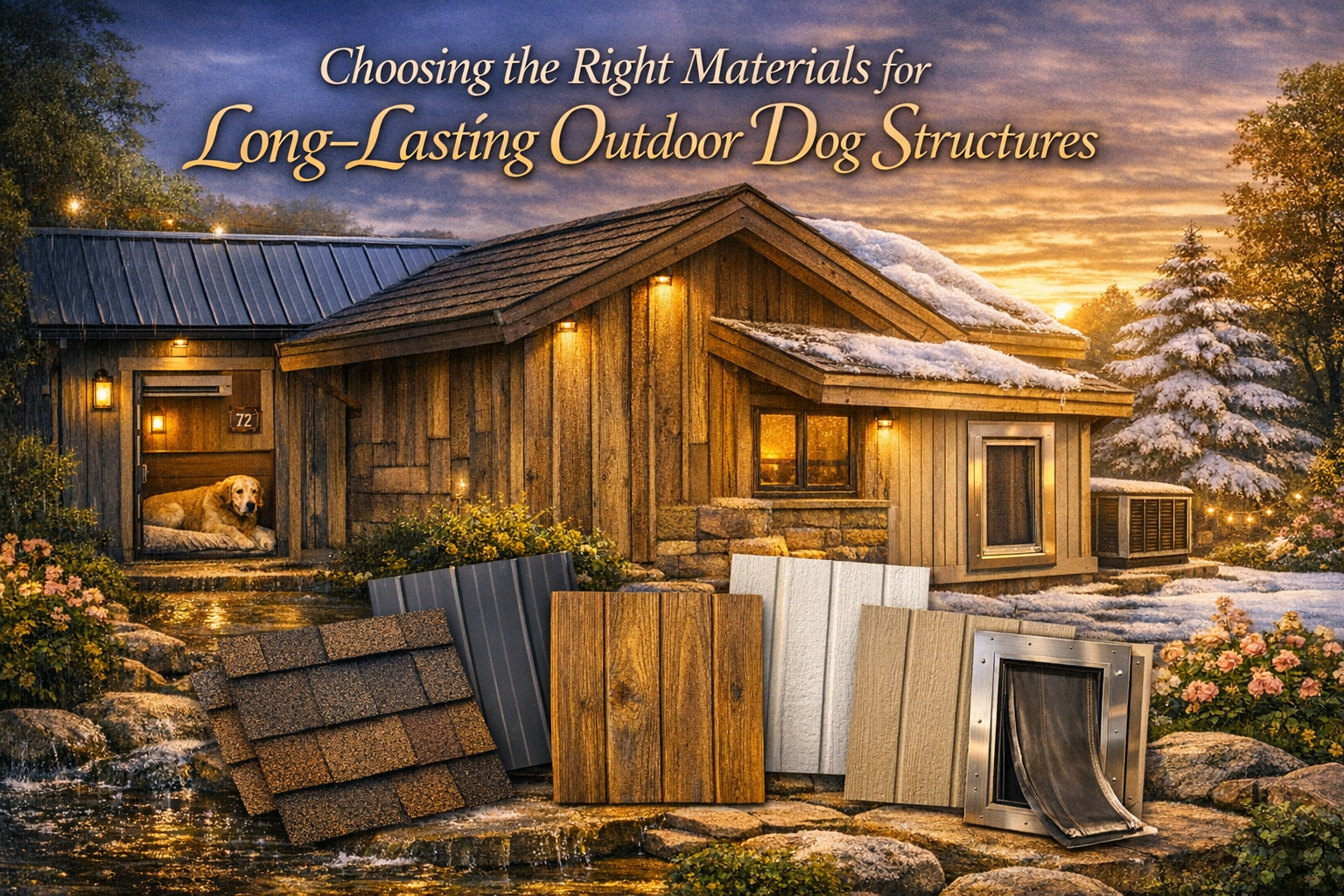 Choosing the Right Materials for Long Lasting Outdoor Dog Structures