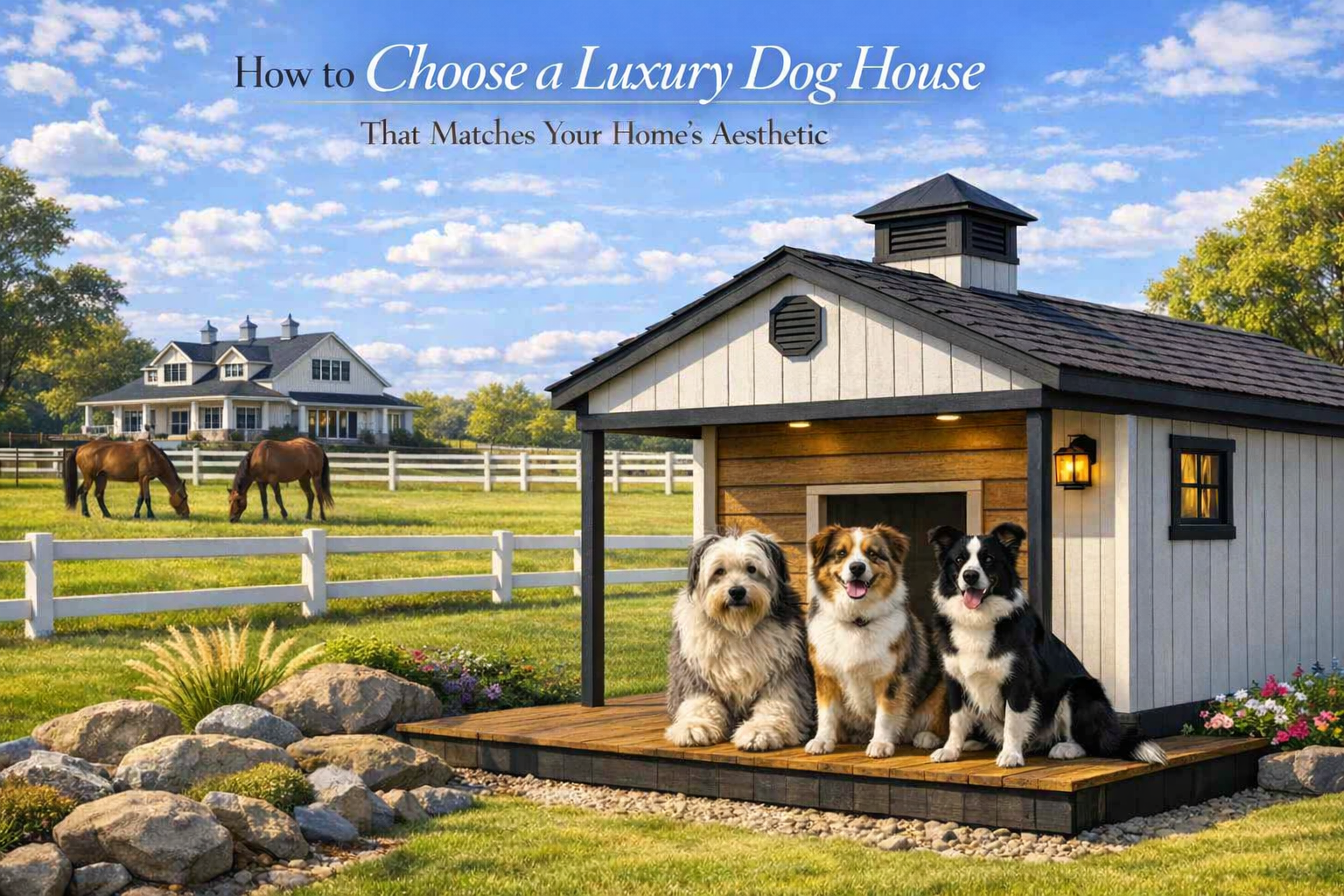 How to Choose a Luxury Dog House That Matches Your Home’s Aesthetic