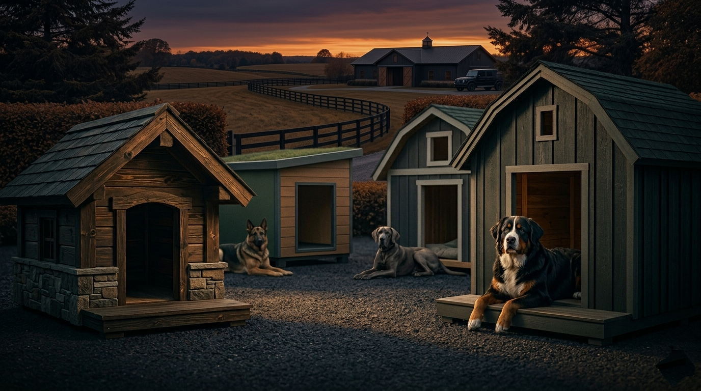 Large Dog Luxury Doghouses and Kennel Collection