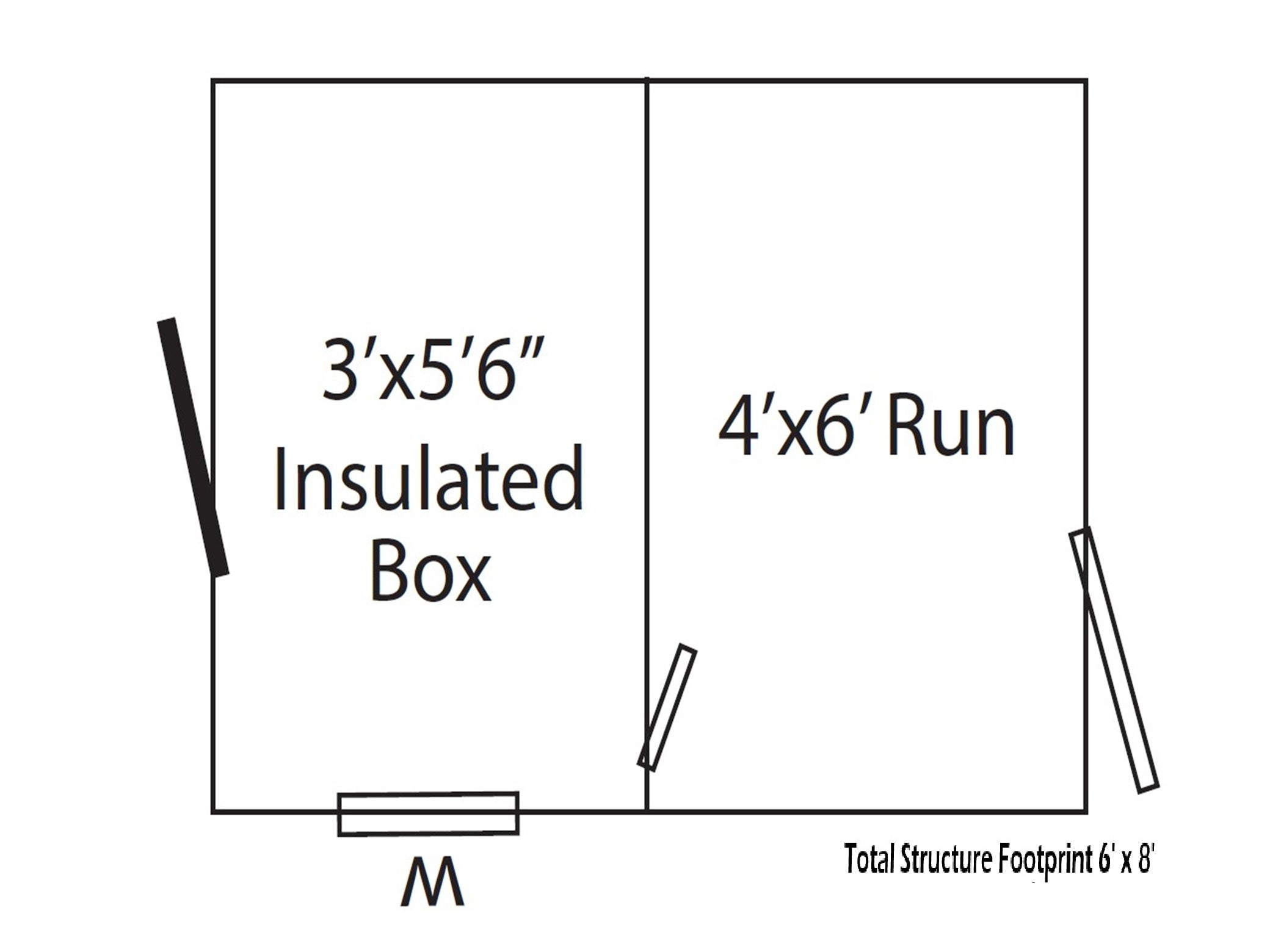 Luxury Insulated Outdoor Dog Kennel — Executive Estate 6' x 8'