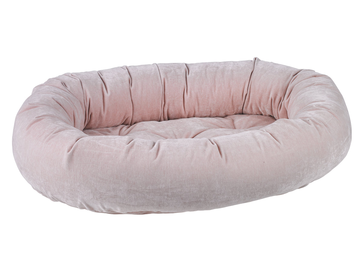 Luxury Donut Dog Bed - Luxurious Microvelvets & Shearling
