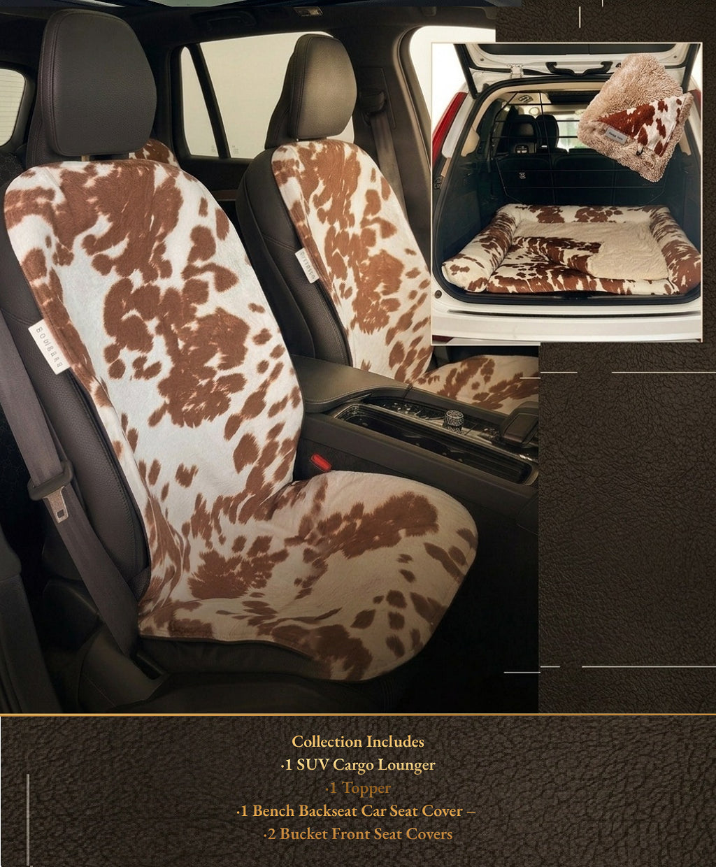 Canine Commuter Designer SUV Cargo Lounger and Car Seat Covers