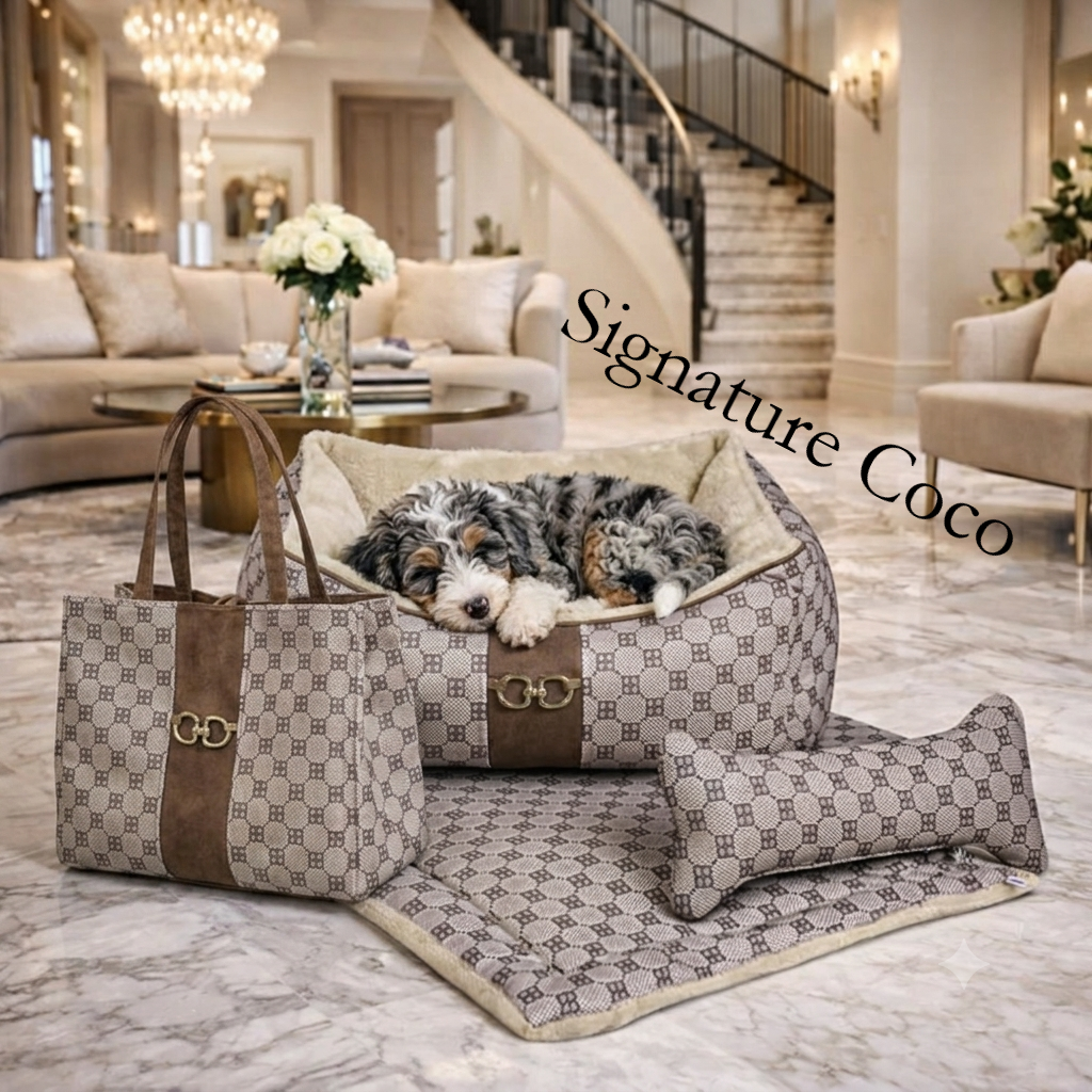 Matching Set – Luxury Dog Bed & Coordinated Comfort Collection