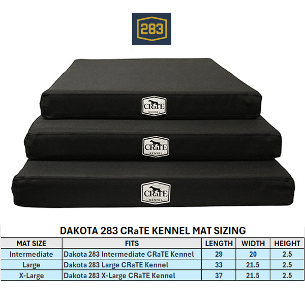 Dakota 283 Premium Crate Comfort Mat – Water‑Resistant, Cushioned Support for G3 & CRaTE Kennels