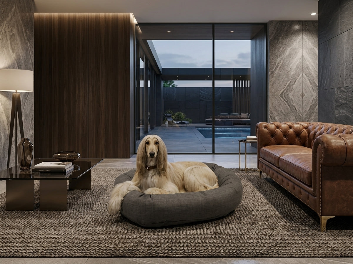 Luxury Donut Dog Bed - Performance Wovens