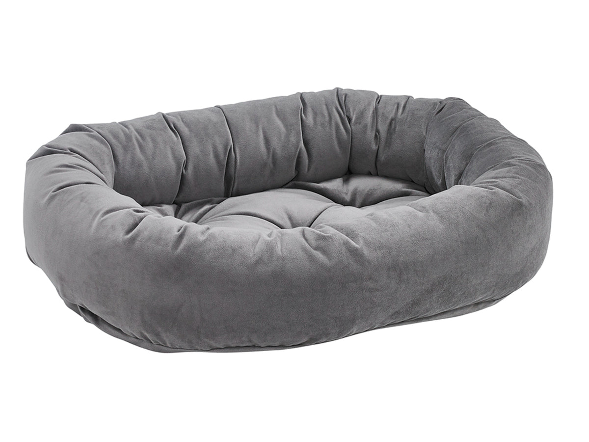 Luxury Donut Dog Bed - Luxurious Microvelvets & Shearling