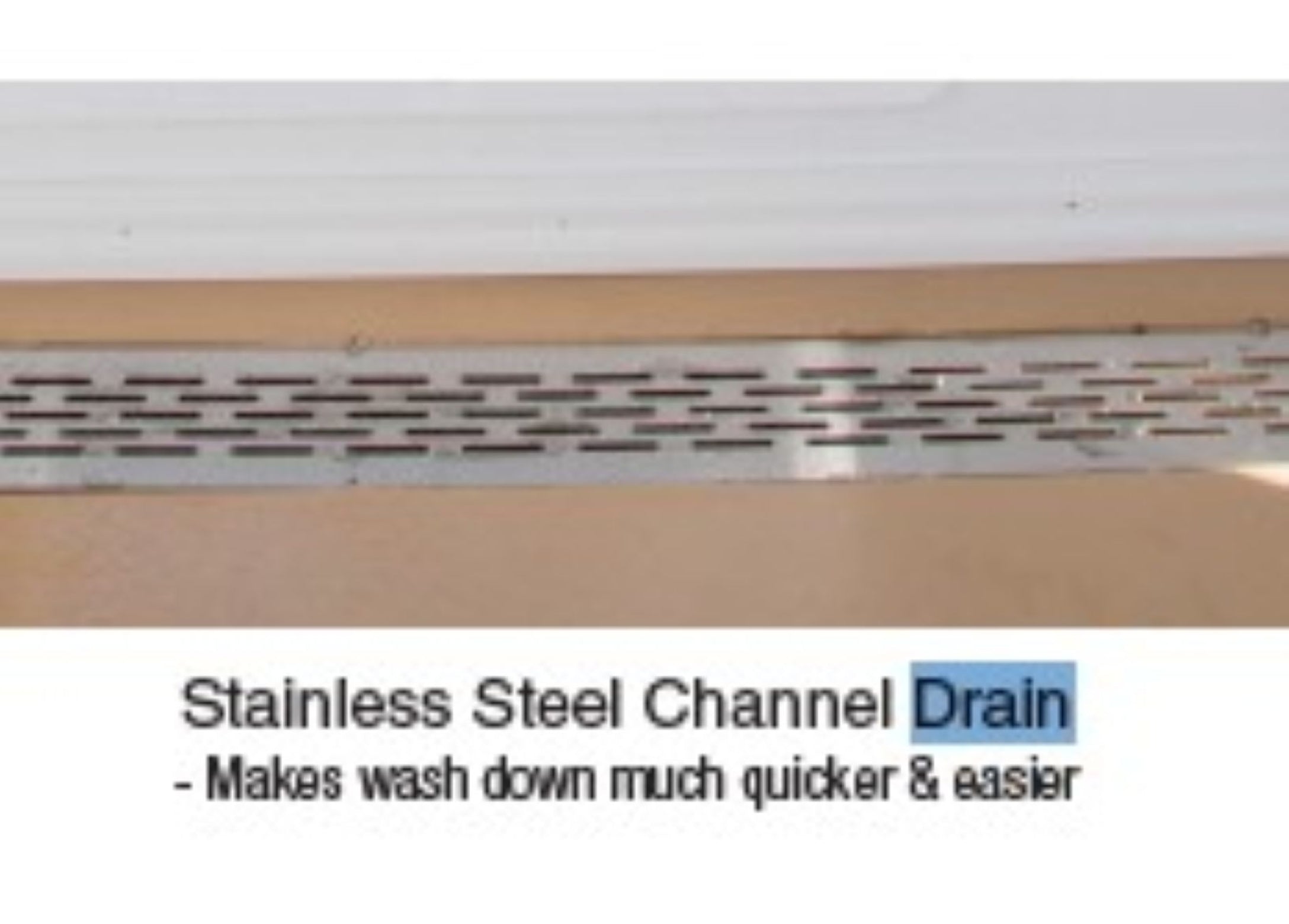Stainless Steel Drain in Executive Estate Dog Kennel