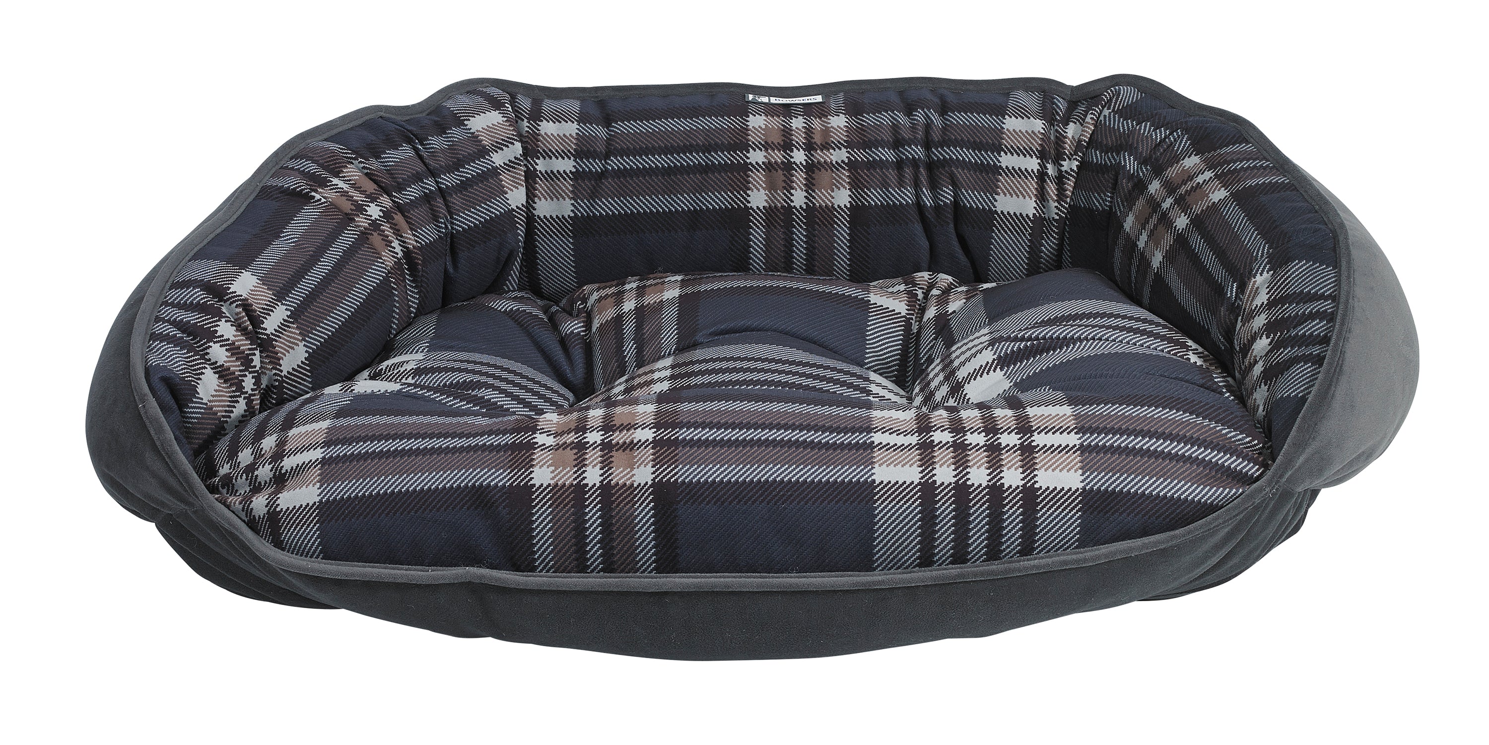 Crescent Bed – Luxury Reversible Bolster Dog Bed for Curlers & Cuddlers