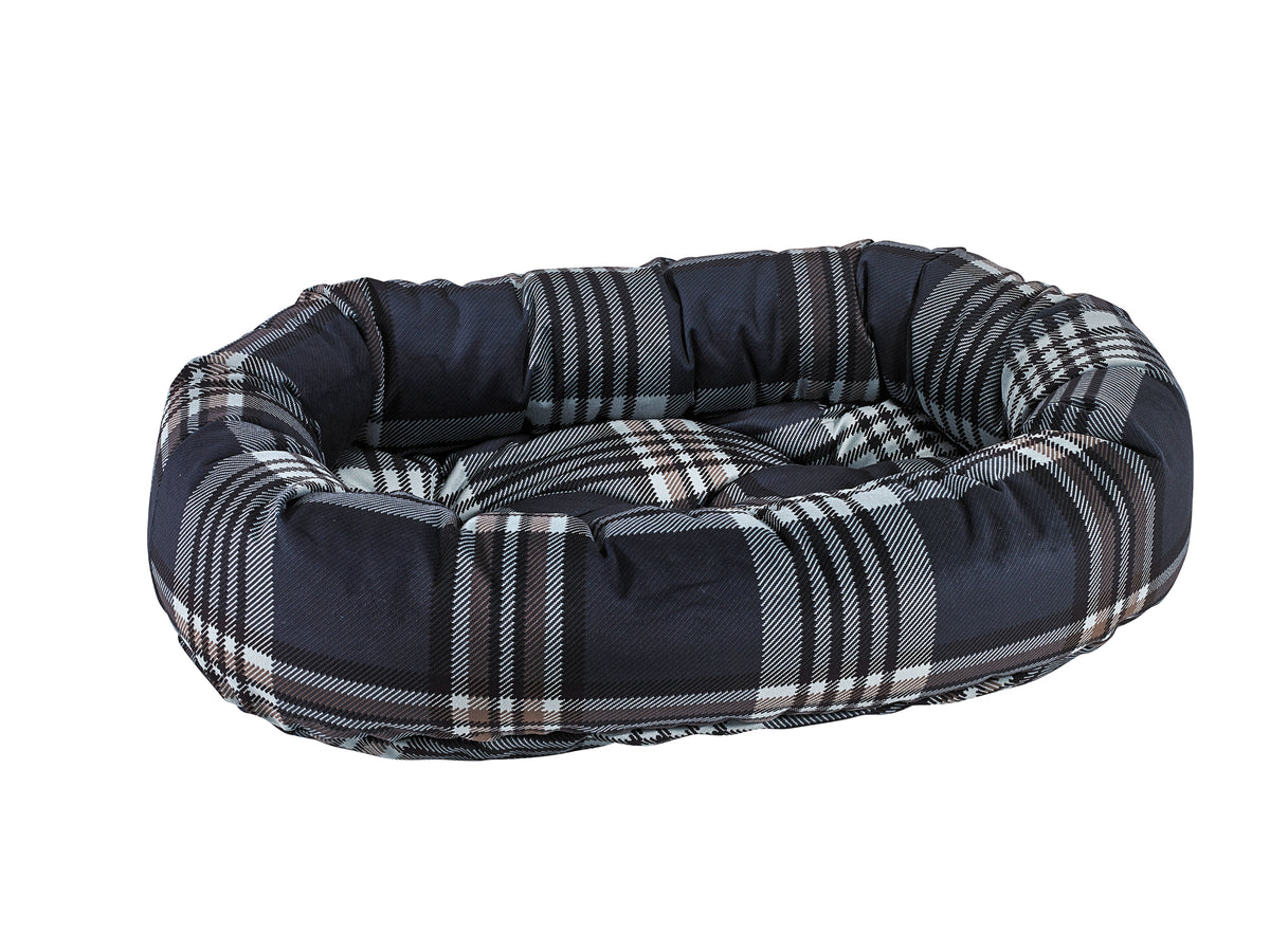 Luxury Donut Dog Bed - Luxurious Microvelvets & Shearling