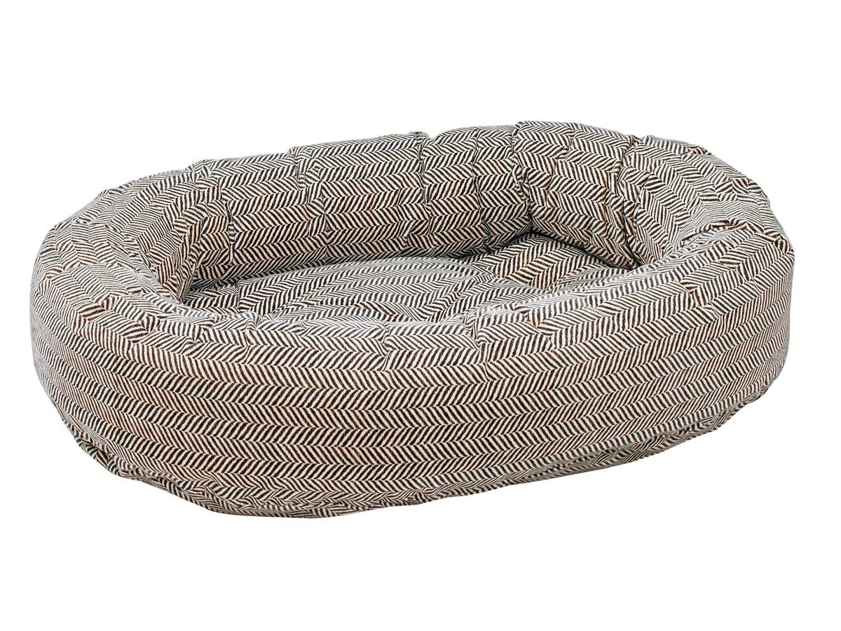 Luxury Donut Dog Bed - Luxurious Microvelvets & Shearling