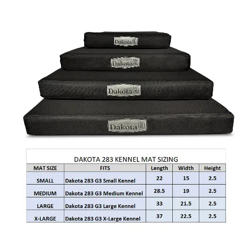 Dakota 283 Premium Crate Comfort Mat – Water‑Resistant, Cushioned Support for G3 & CRaTE Kennels