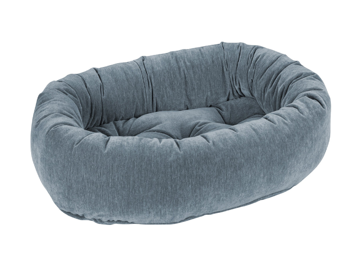 Luxury Donut Dog Bed - Luxurious Microvelvets & Shearling