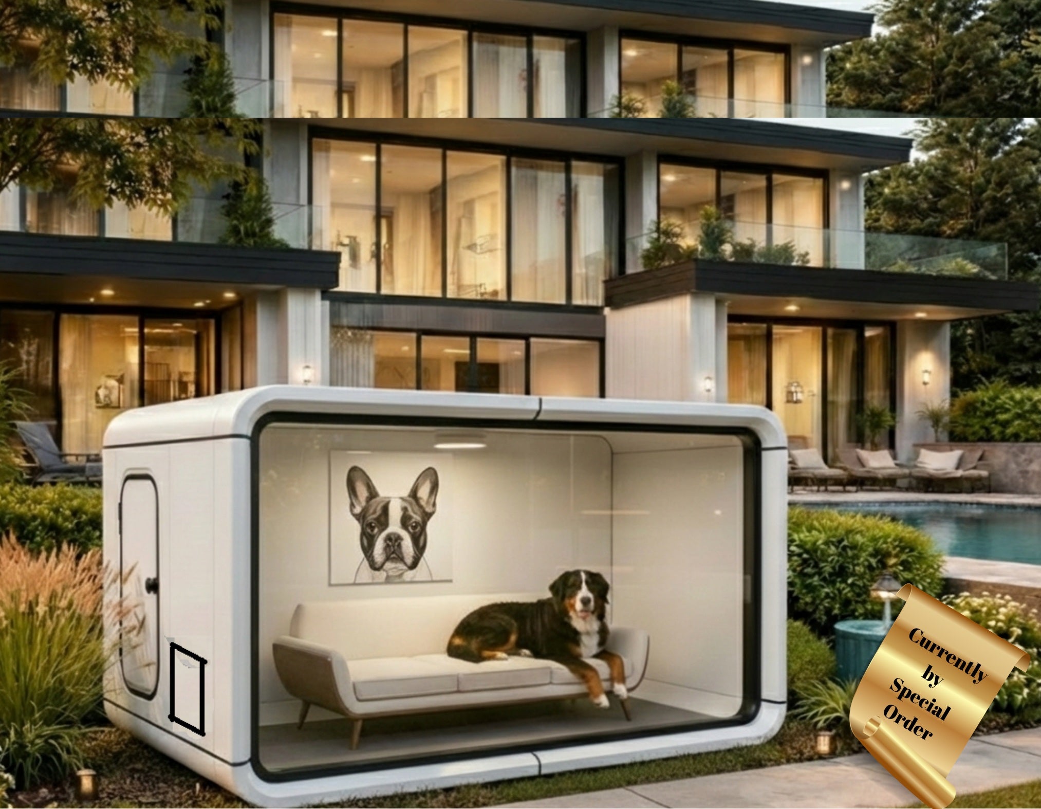 Aurora PawPod GlassHouse Outdoor Pet Suite