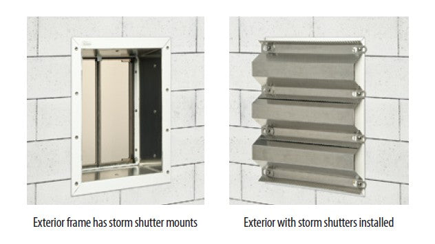 Plexidor Wall Install Image with Hurcan Door protector