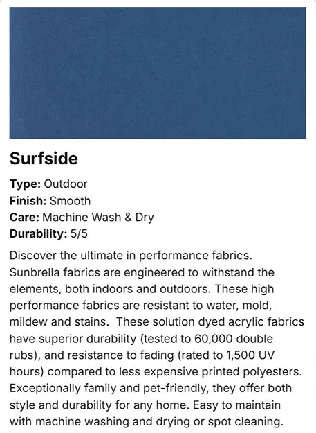 Luxury Patio Cushion Outdoor Sunbrella Fabric