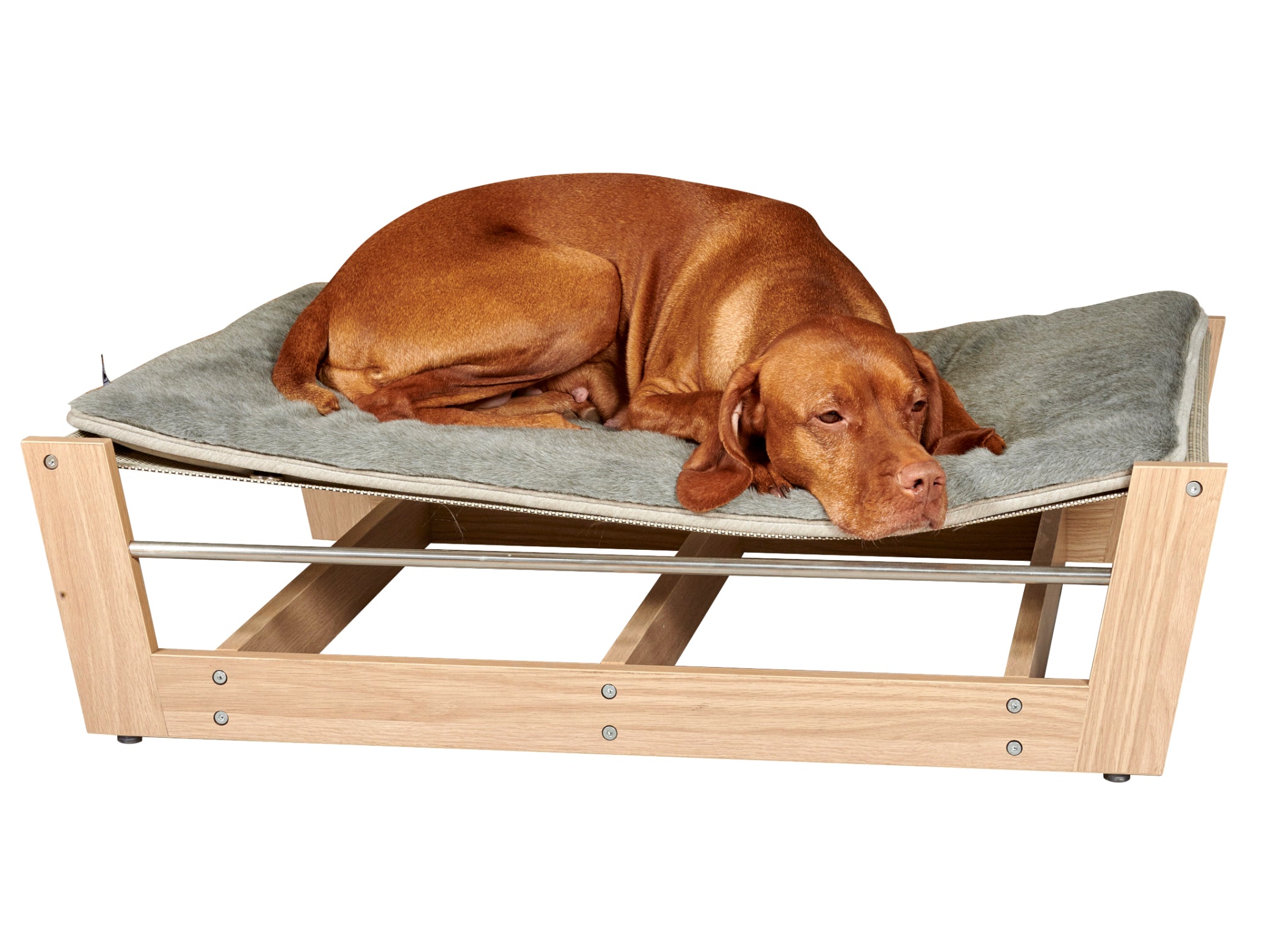 Yugen Pet Lounger — White Oak Raised Luxury Dog Bed