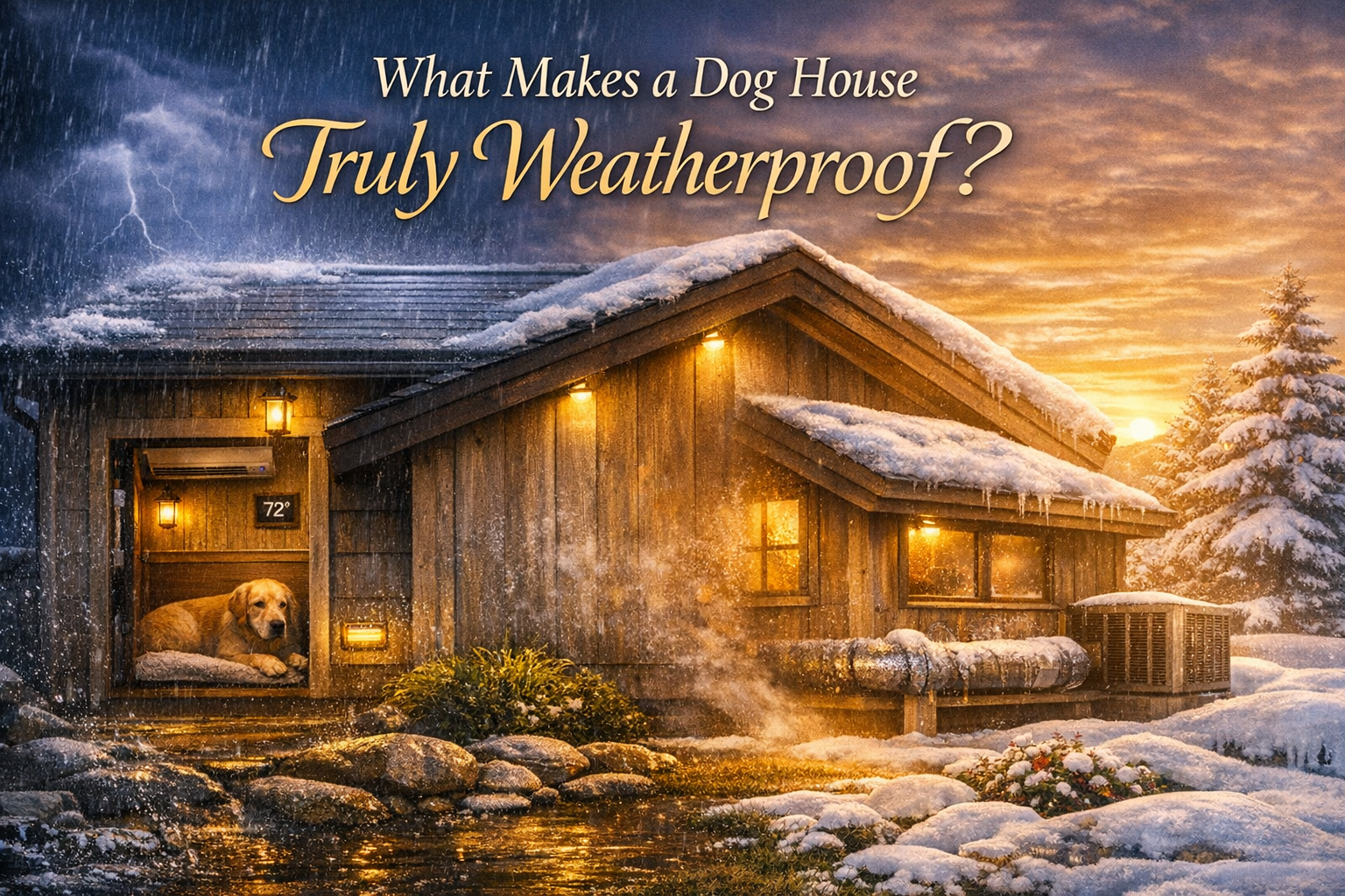 What Makes a Dog House Truly Weatherproof?