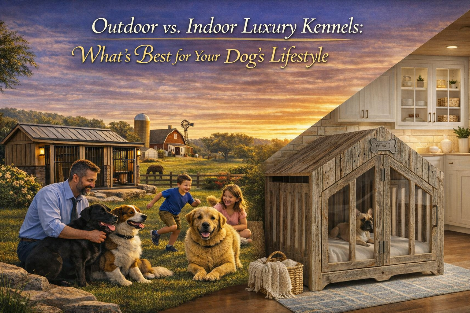 Outdoor vs. Indoor Luxury Kennels: What’s Best for Your Dog’s Lifestyle