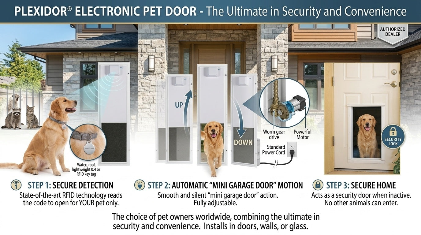 Smart Security for Pets: The PlexiDor Electronic Pet Door That Redefines Home Protection