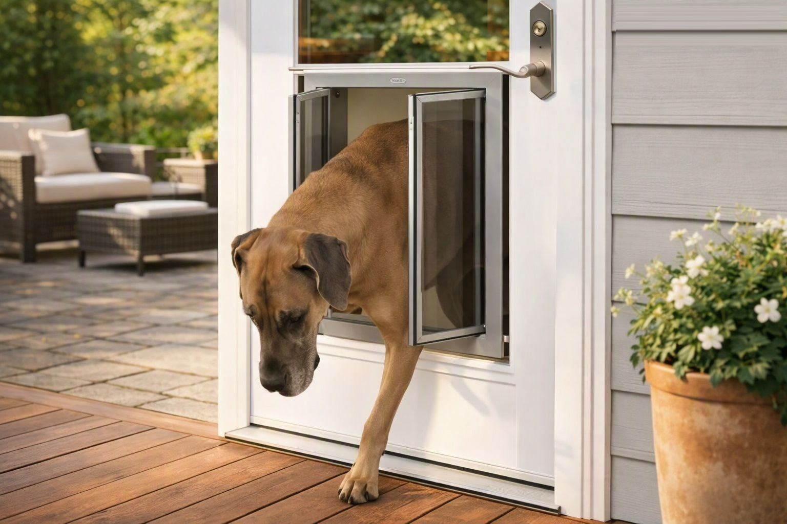 PlexiDor Split‑Panel Dog Door: The Luxury, Energy‑Efficient Choice for Modern Homes