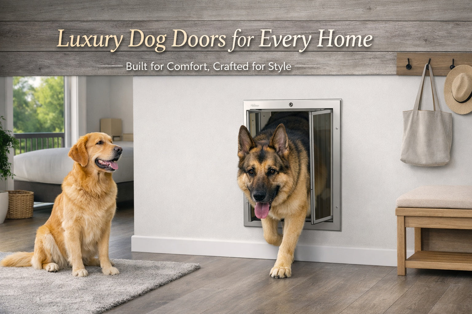 Premium Quality  Dog Doors Wall Mounted 