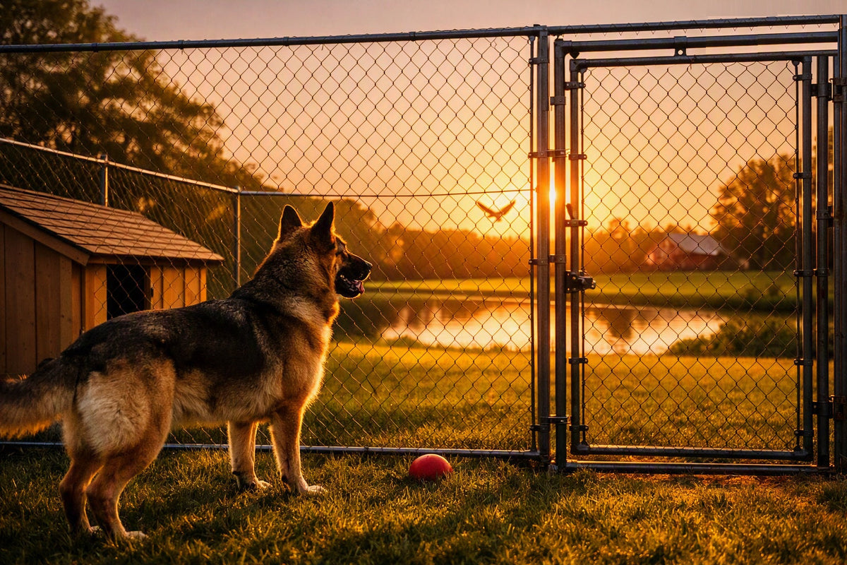 Chain Link Dog Fencing Outdoor Run Kits