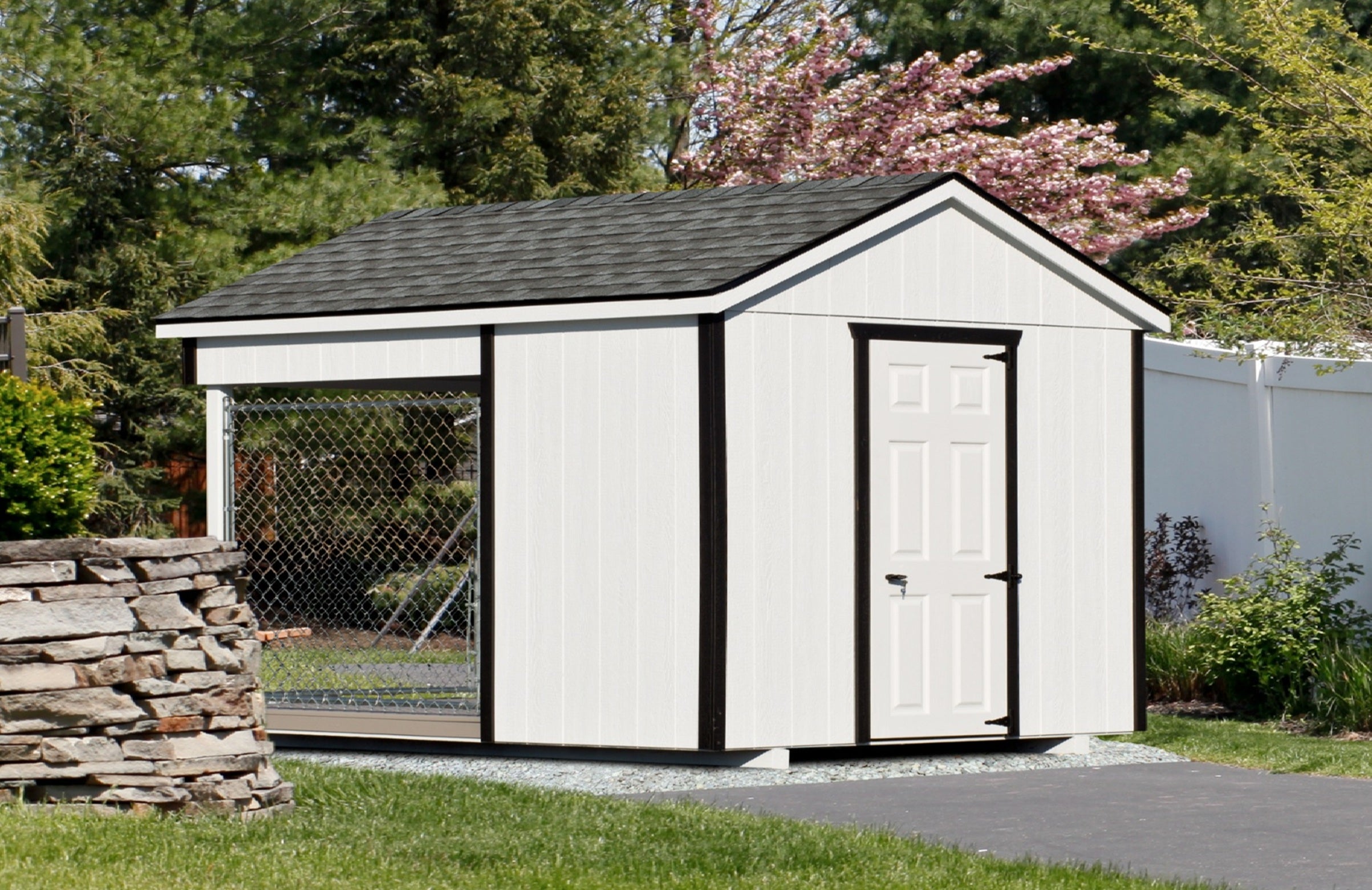 Luxury Insulated Outdoor Dog Kennel — Executive Estate 8' x 10'