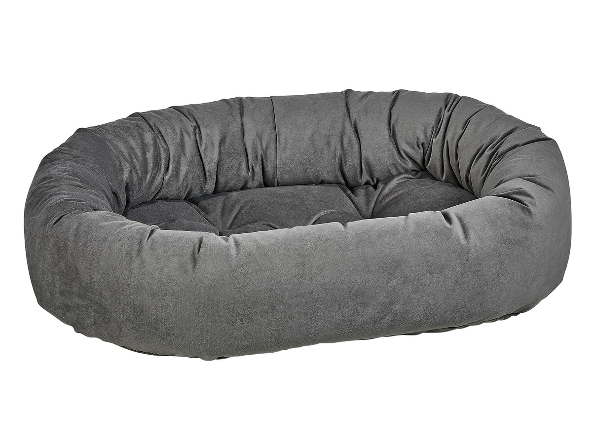Luxury Donut Dog Bed - Luxurious Microvelvets & Shearling