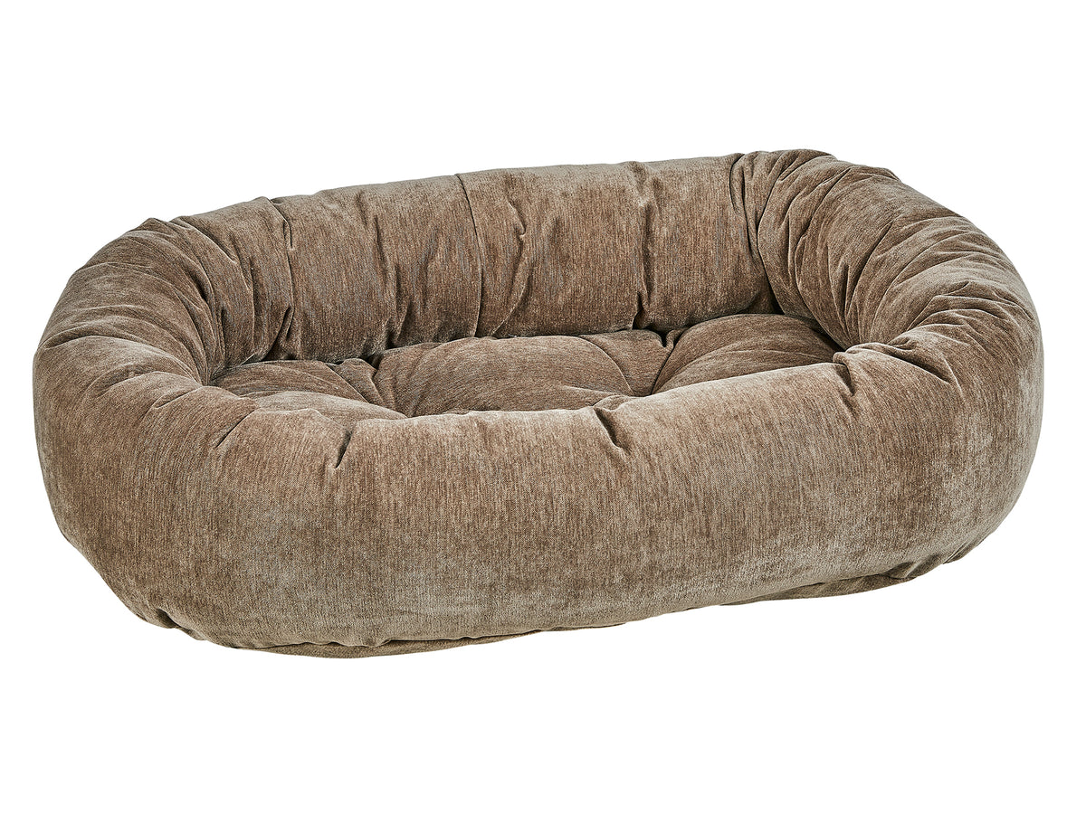Luxury Donut Dog Bed - Luxurious Microvelvets & Shearling