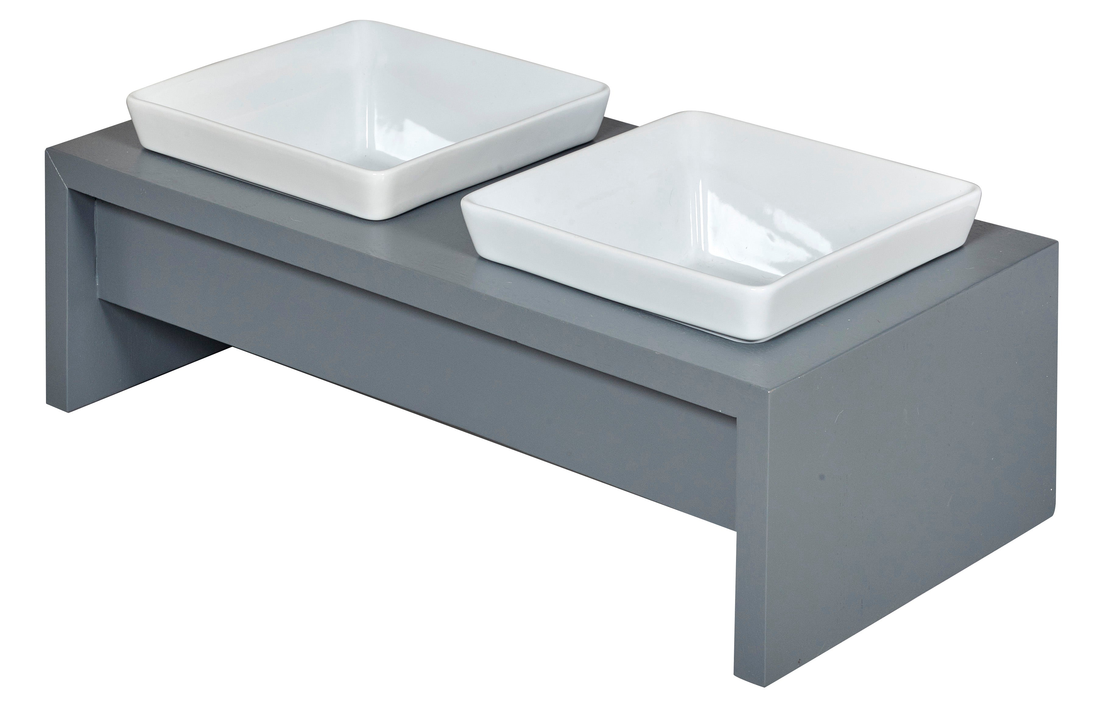 Artisan Feeder Double — Luxury Elevated Dog Bowl Furniture