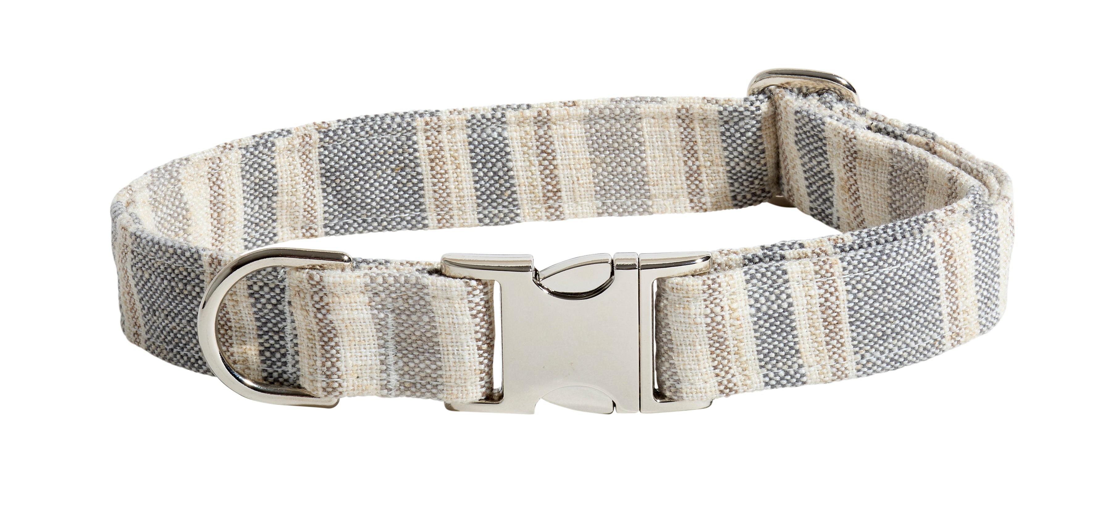 Designer Buckle Dog Collar in Matching Bowsers Fabrics