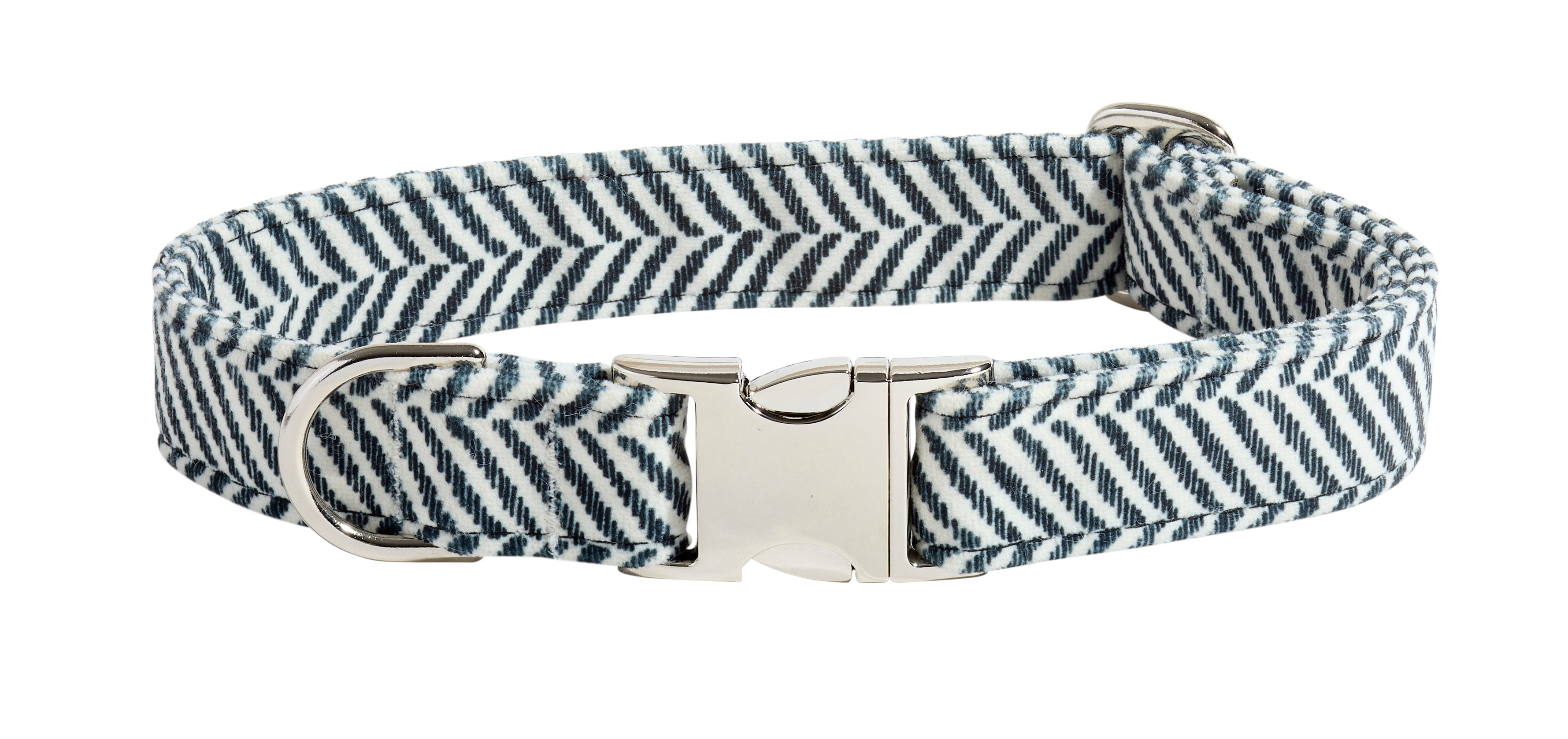 Designer Buckle Dog Collar in Matching Bowsers Fabrics