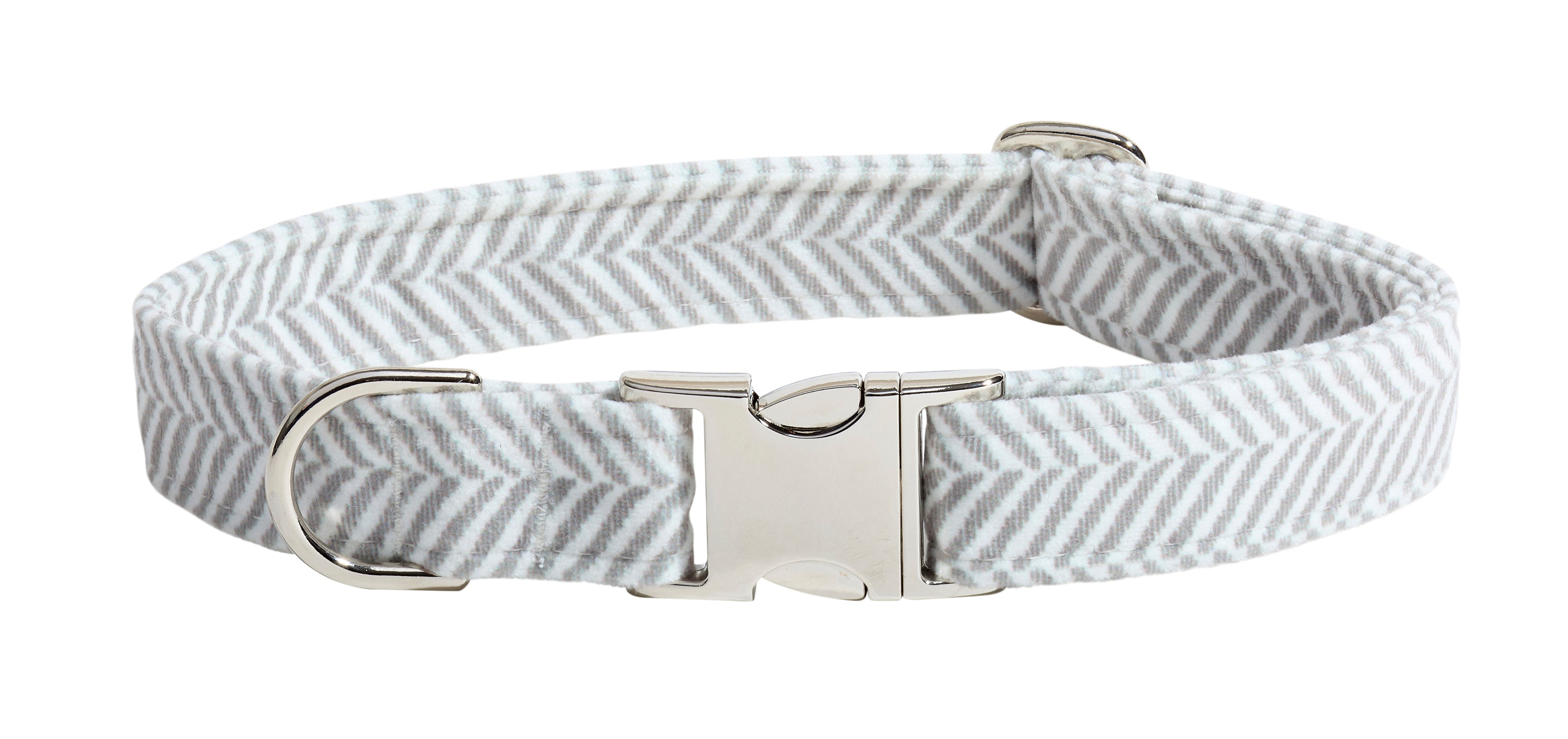Designer Buckle Dog Collar in Matching Bowsers Fabrics