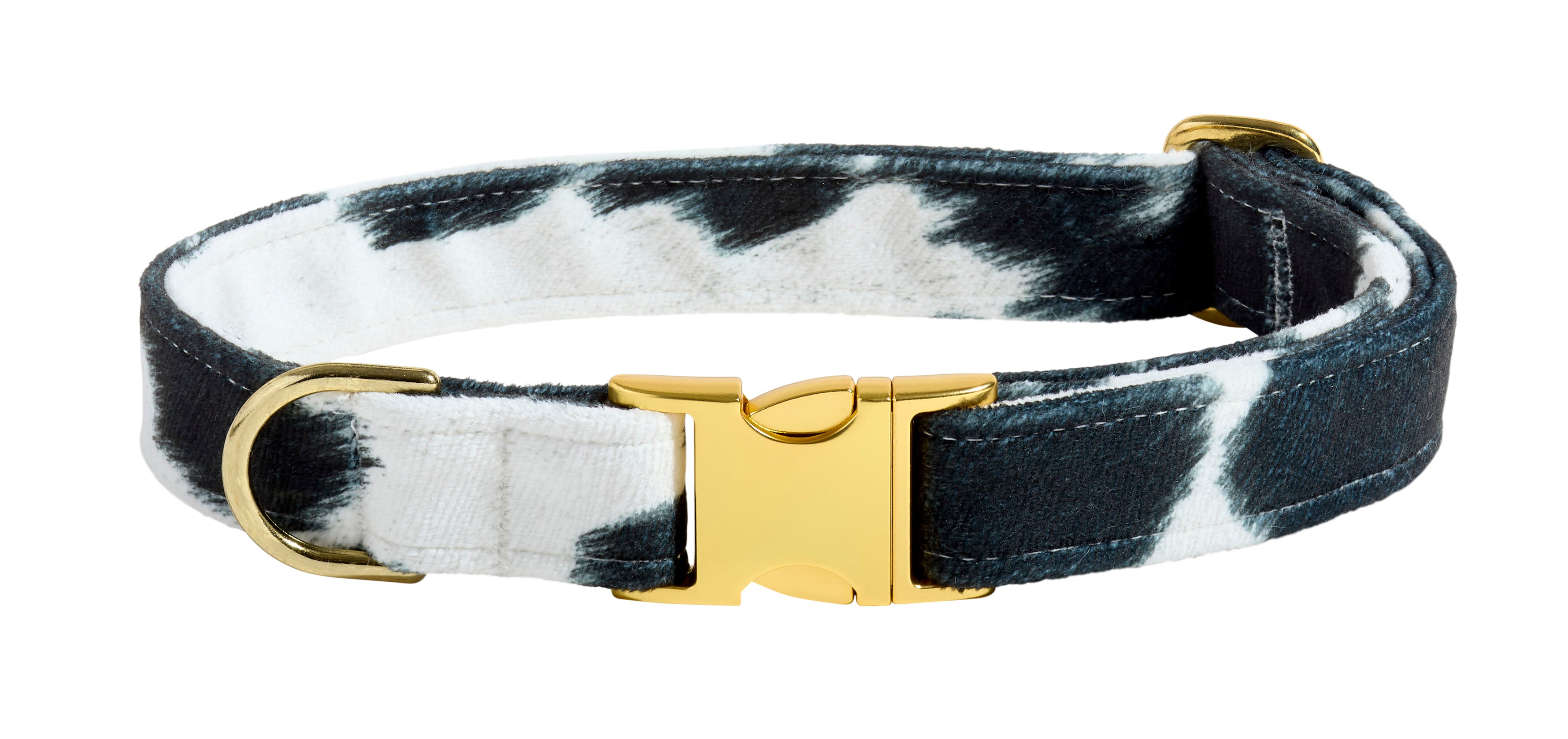 Designer Buckle Dog Collar in Matching Bowsers Fabrics