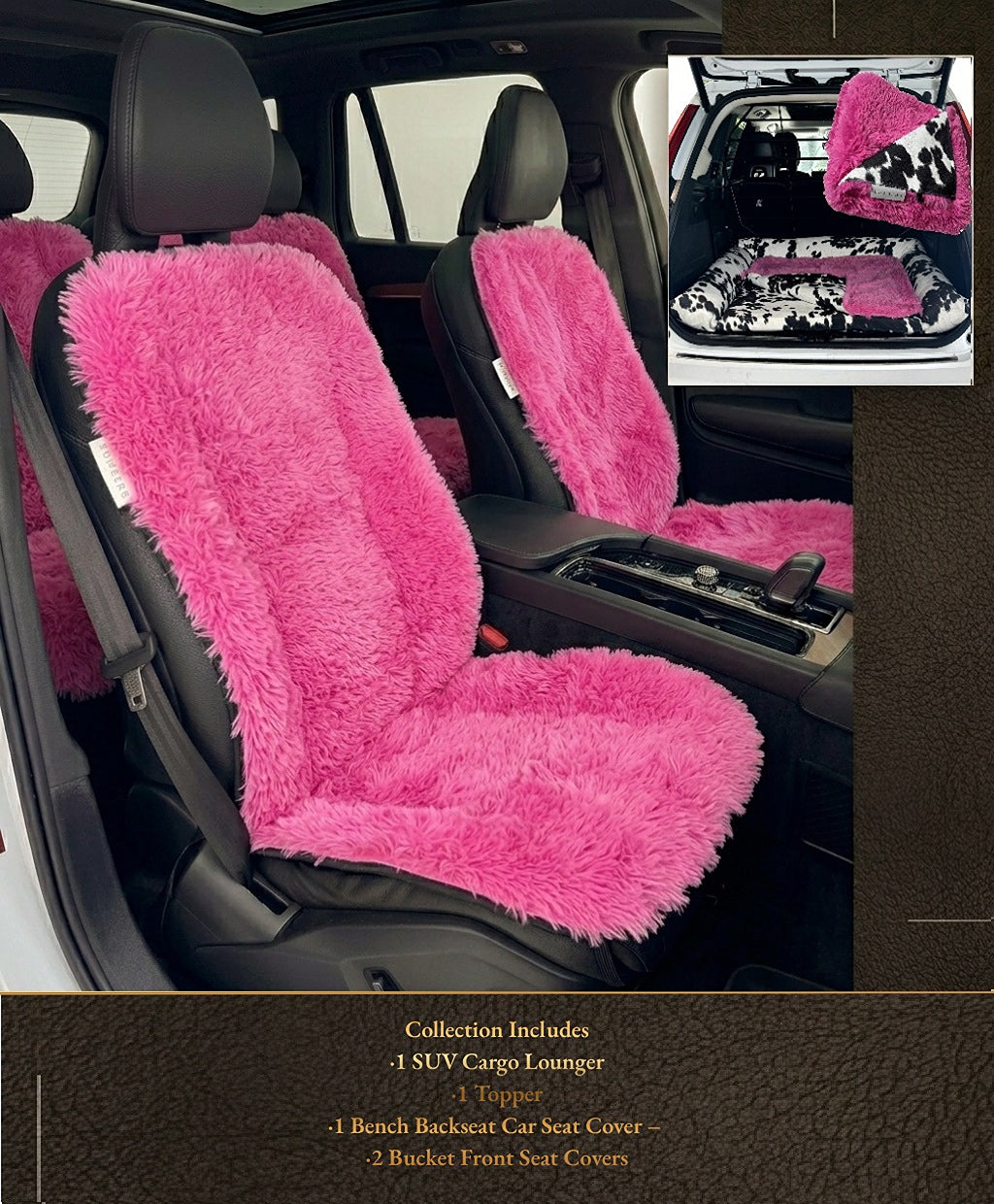 Canine Commuter Designer SUV Cargo Lounger and Car Seat Covers