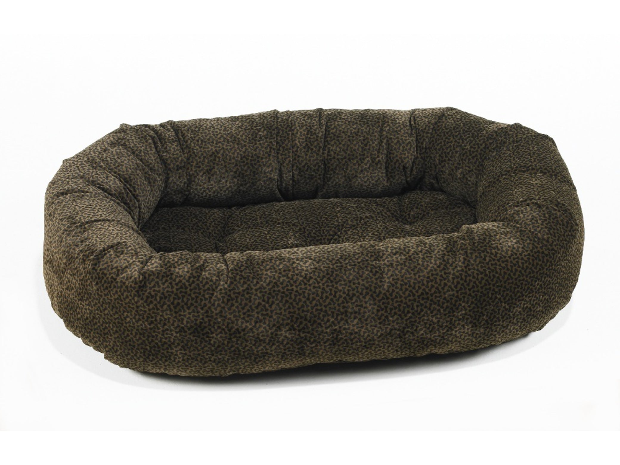 Luxury Donut Dog Bed - Luxurious Microvelvets & Shearling
