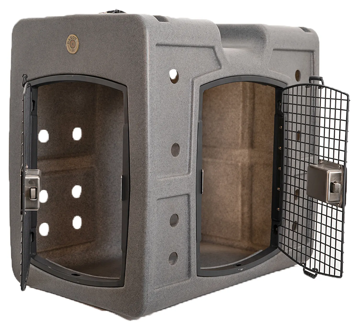 2D Side & Front Entry Dog Kennel | Space-Saving SUV Travel Crate
