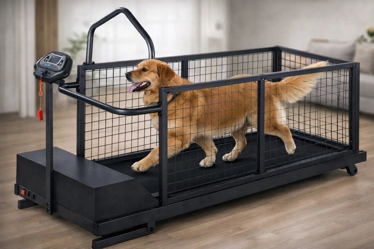 Heavy Duty Indoor Dog Treadmill for Medium and Large Breeds | Quiet Motor, Safety Enclosure, Adjustable Speed