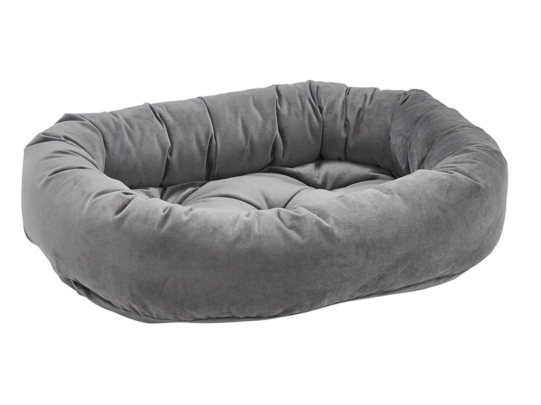 Luxury Donut Dog Bed - Luxurious Microvelvets & Shearling