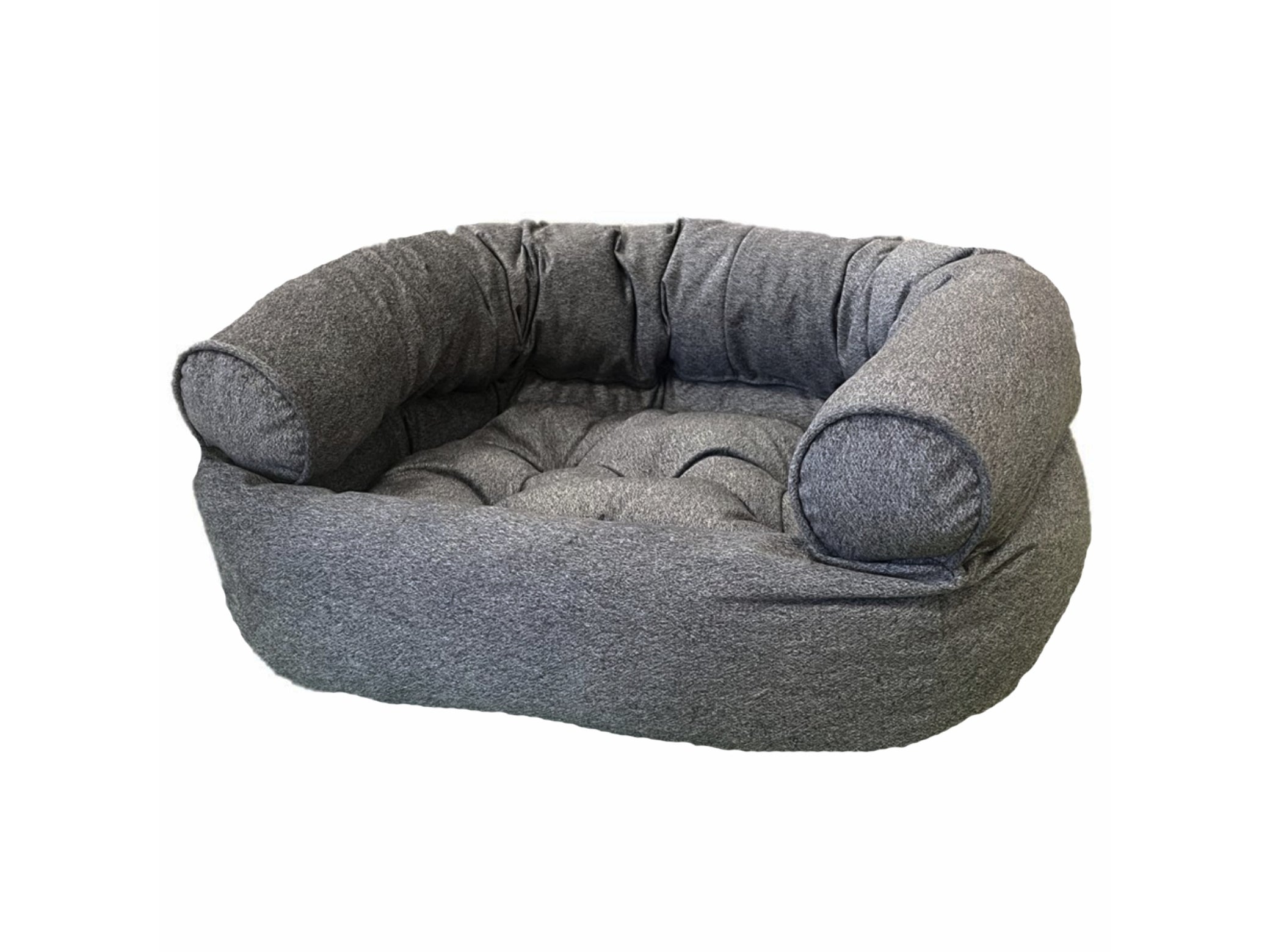 Double Donut Bed — Luxury Bolstered Dog Sofa for Elevated Comfort