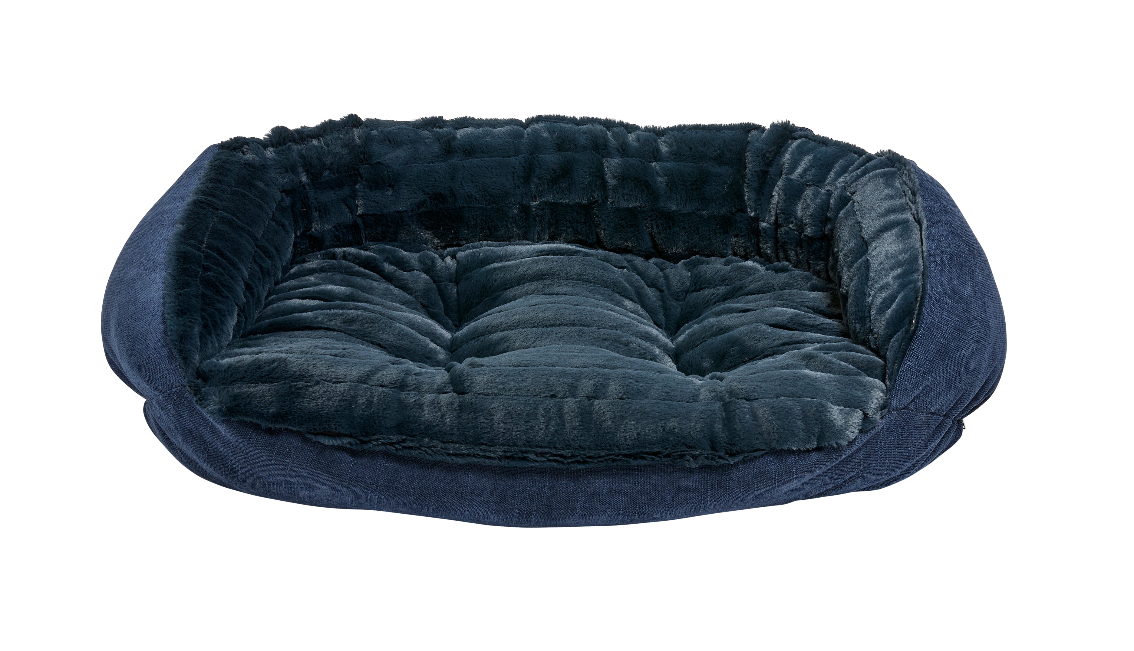 Crescent Bed – Luxury Reversible Bolster Dog Bed for Curlers & Cuddlers