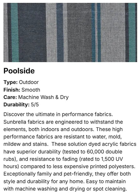Luxury Patio Cushion Outdoor Sunbrella Fabric