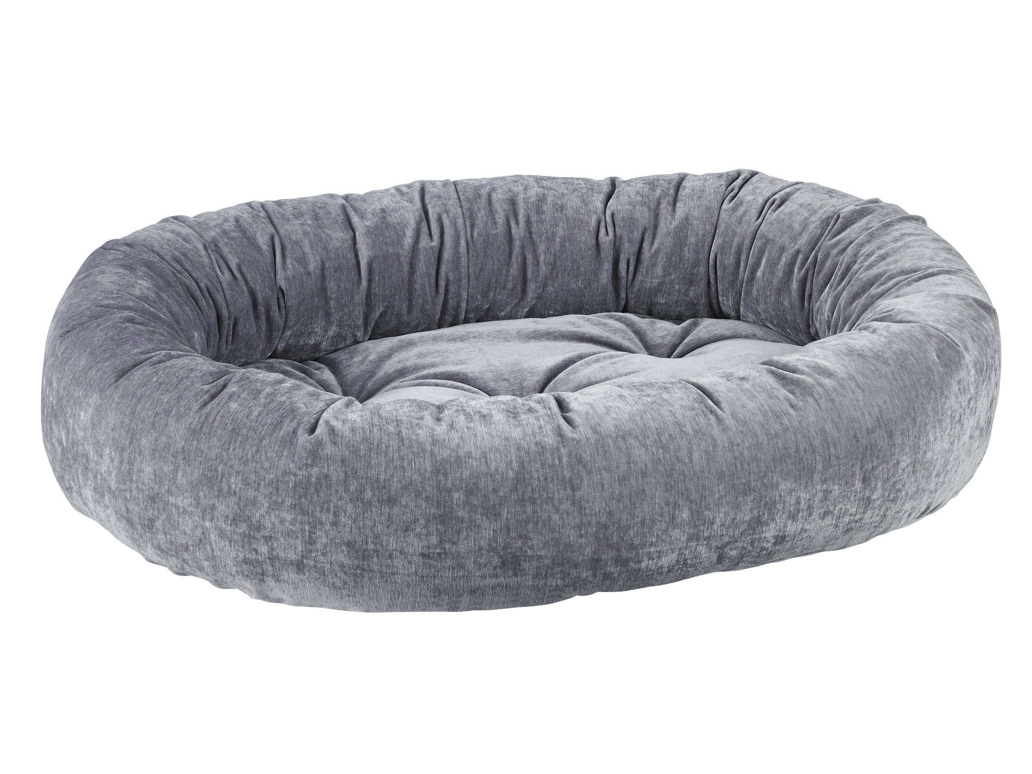 Luxury Donut Dog Bed - Luxurious Microvelvets & Shearling