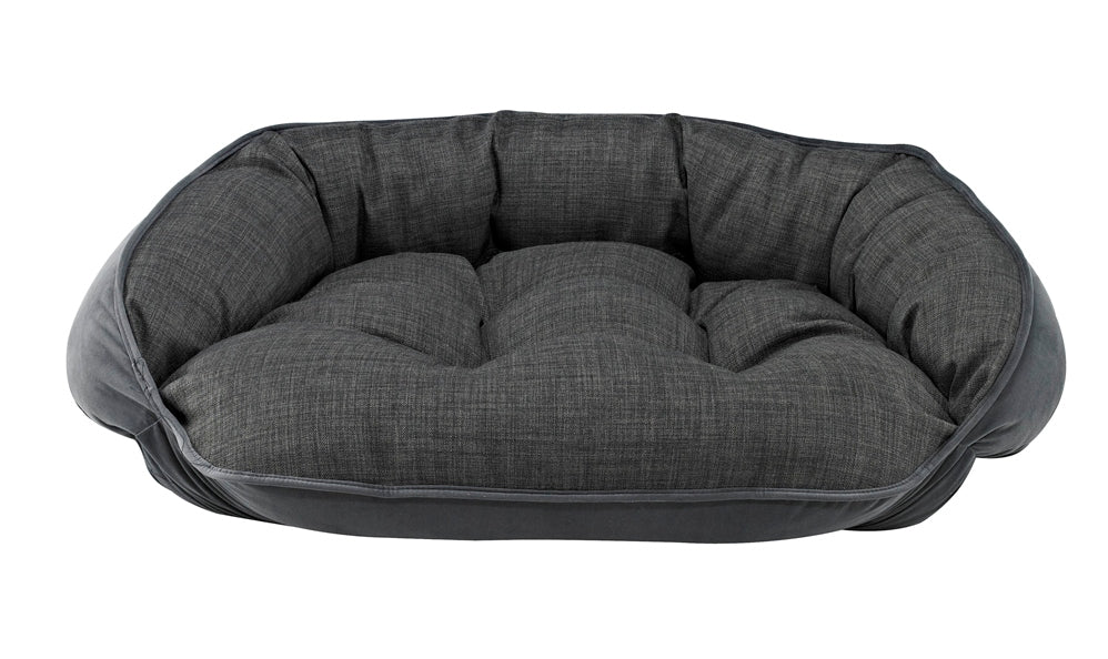 Crescent Bed – Luxury Reversible Bolster Dog Bed for Curlers & Cuddlers