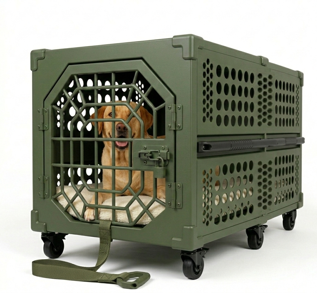 Foldaway Manor Luxury Dog Crate for Trave