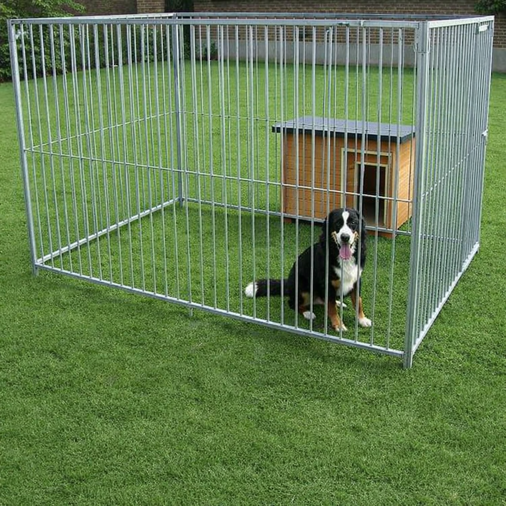 AuroraKennel Galvanized Modular Dog Run