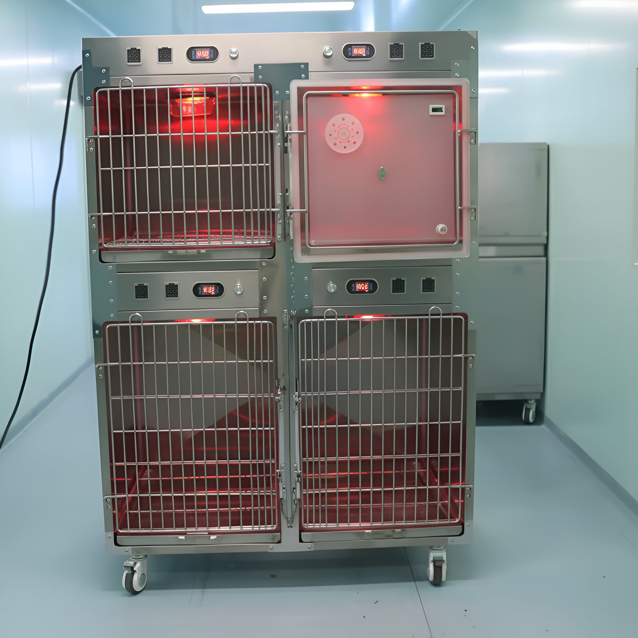 Arctura VetPro Four-Bay Insulated Pet Kennel
