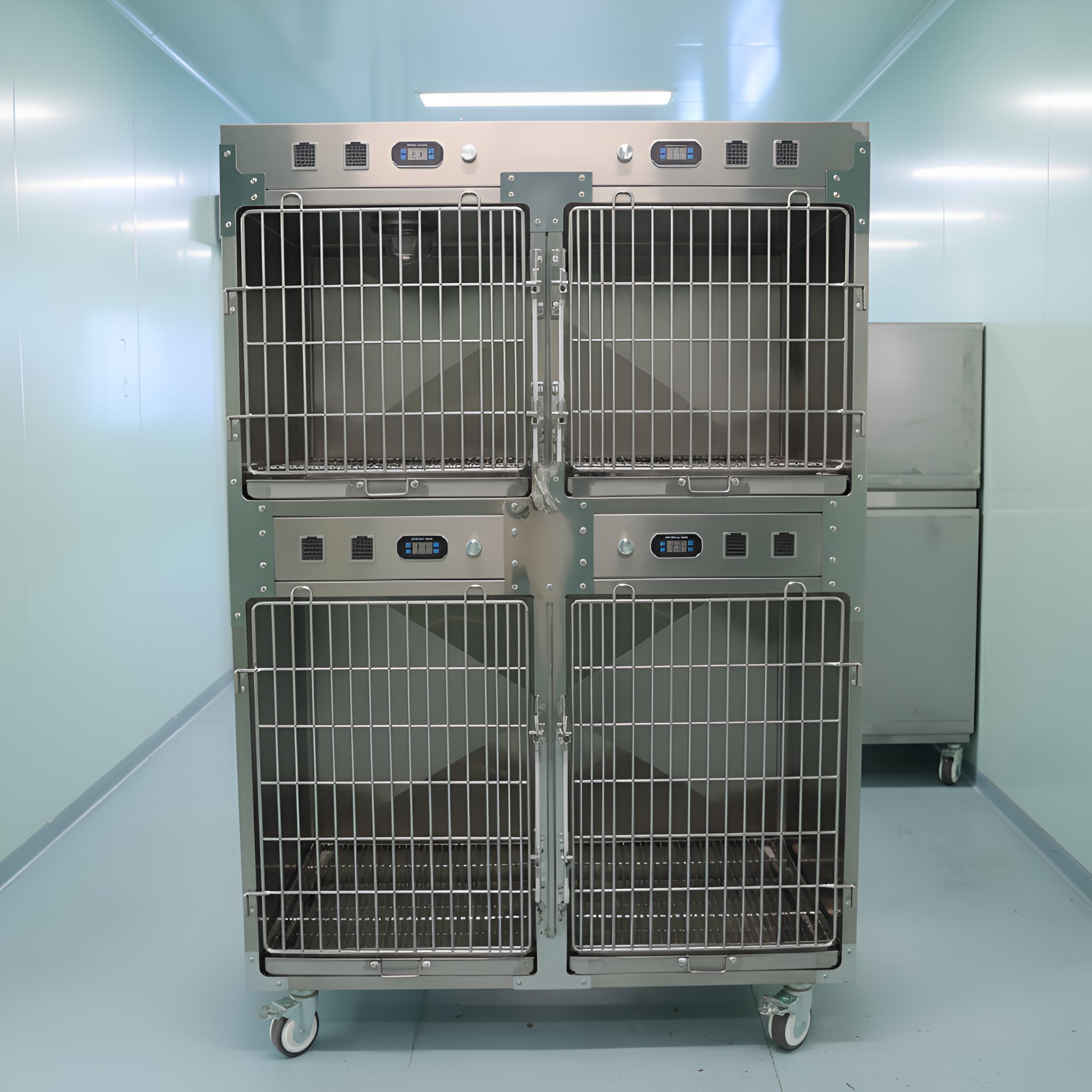 Arctura VetPro Four-Bay Insulated Pet Kennel